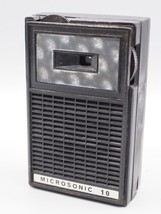 Vintage Microsonic de Lujo Am Transistor Radio Con / Caja &amp; Lenticular Cara - $53.08