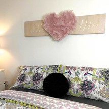 Large Love Heart Wall Art Decorative Makeup Vanity Headboard - Bohemian Style Fu - £159.79 GBP