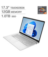 HP 17.3&quot; Touchscreen Laptop with AMD Ryzen 5 7530U - 12GB RAM, 1TB SSD, ... - $510.00