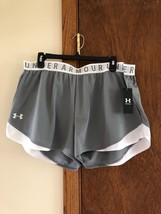 NWT Women&#39;s UNDER ARMOUR UA Play Up  Shorts 3.0  Size XXL GRAY - £10.45 GBP