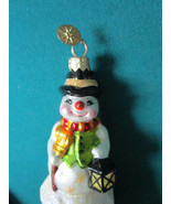 CHRISTOPHER RADKO ORNAMENT PETIT SNOW MAN BELL , RETIRED orig - £97.31 GBP