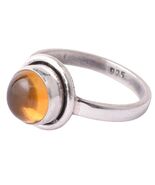Anello da donna in argento sterling 925 con pietre preziose rotonde citr... - $86.96