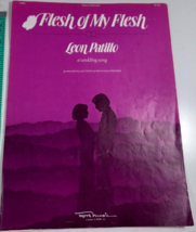 FLESH OF MY FLESH Sheet Music~Leon Patillo~Christian Wedding Song~1981 good - $5.94