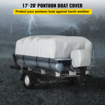 Pontoon Boat Cover, Fits 17&#39;-20&#39;, Heavy Duty 600D Oxford, UV Resistant, ... - $79.19