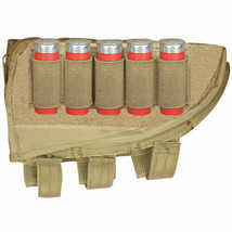 NEW - RIGHT HAND Hunting Butt Stock Shotgun Ammo Cheek Rest Pouch COYOTE... - £17.86 GBP