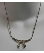 Vintage Avon Silver-tone Bow/Ribbon Necklace - £7.44 GBP