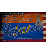 Hello From Idaho Novelty Metal Postcard - £12.74 GBP