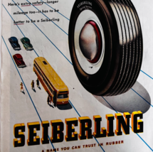 1947 Seiberling Tires Advertisement Automobilia Akron Ohio Vintage DWWW7 - $12.90