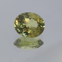 Mali Yellow Green Garnet Oval 7.9 X 6.6 mm Untreated Gem VS Clarity 1.64 carat - £54.96 GBP