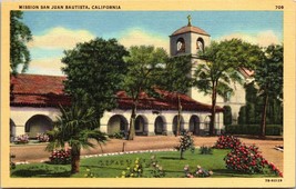 Mission San Juan Bautista California Postcard Unposted - £7.86 GBP