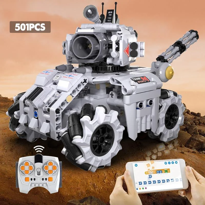 City Military Technical APP Remote Control Electric Tank Building Blocks MOC - £68.22 GBP+