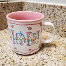 Mom Mug, Vintage Lefton 1990, Pink Floral Mug, Flowers, Mothers Day Gift image 2