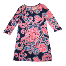 NWT Lilly Pulitzer Linden in Bright Navy Pop Up For The Halibut Shift Dress S - £49.44 GBP