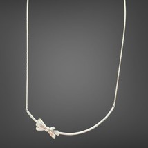 Pandora Sterling Silver Brilliant Bow Necklace #397233CZ - £60.14 GBP