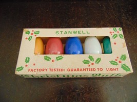 Vintage Hard to Find C 9 1/4 Replacement Christmas Multi Color Light Bulbs - £4.70 GBP