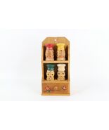 Vintage 50s Ucagco Japan Hand Painted Wood Hanging Spice Rack Anthropomo... - $2,359.97 MXN