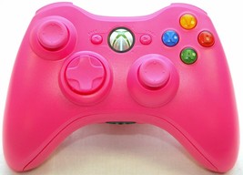 Official Microsoft Xbox 360 Wireless Controller custom PINK game gaming cordless - £33.10 GBP