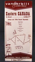  1959 Vanderbilt Better Tours Eastern Canada Niagara Falls Travel Brochure - £2.78 GBP