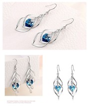ZDADAN New Arrival 925 Sterling Silver Crystal Long Dangle Earrings For ... - $5.26