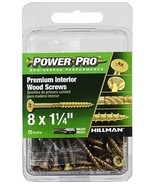 Hillman 42467 Power Pro Premium Interior Wood Screws #8 x 1-1/4&quot;, 75-Pack - $29.14 CAD