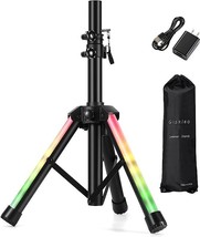 Audio LED Color Changing Tripod Leg DJ Tripod Adjustable Height Speaker ... - £53.02 GBP