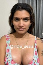 Mujer India Modelo Sexy Mujer Bikini Foto Color Fotografía Arte Risque R... - $7.38+