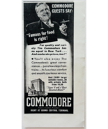 1938 Commodore Hotel Advertisement Grand Central Terminal New York City ... - $28.01 CAD