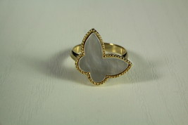Mother of Pearl Gold Plated Ring - $55.00