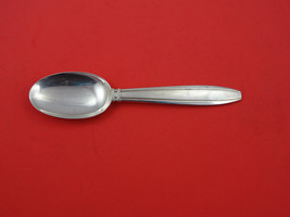 Puiforcat France Sterling Silver Dessert Spoon Silver Strapped Art Deco 6 7/8&quot; - £149.56 GBP