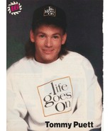 Tommy Puett teen magazine pinup clipping Teen Beat pix Life Goes On shirt - $6.87 CAD