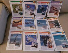 12 Aircraft of the World fold-out color cards by International Masters 1... - $129.55 MXN