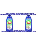 2 COMET Stainless Steel Cream Cleanser &amp; Polish Sink cookware cleaning c... - $876.13 MXN