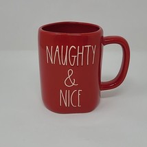 Rae Dunn Naughty Nice Lg. Coffee Tea Mug Cup Magenta Artisan Collection - £12.58 GBP
