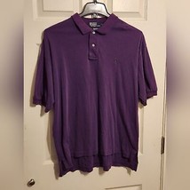 Polo by Ralph Lauren men size XL purple short sleeve polo shirt - £15.48 GBP