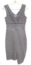 Almost Famous Black and White Striped Sleeveless Stretch Dress Sz M  NWT$48 - £28.35 GBP