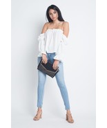 Women&#39;s Off Shoulder Ruffle Bardot Top_ - $379.94 MXN