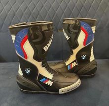 BMW Leather Motorcycle Racing Boots | CE Approved Armor - $195.00