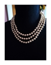 17 inch Kenneth Jay Lane Triple Strand of Pearls - £55.20 GBP