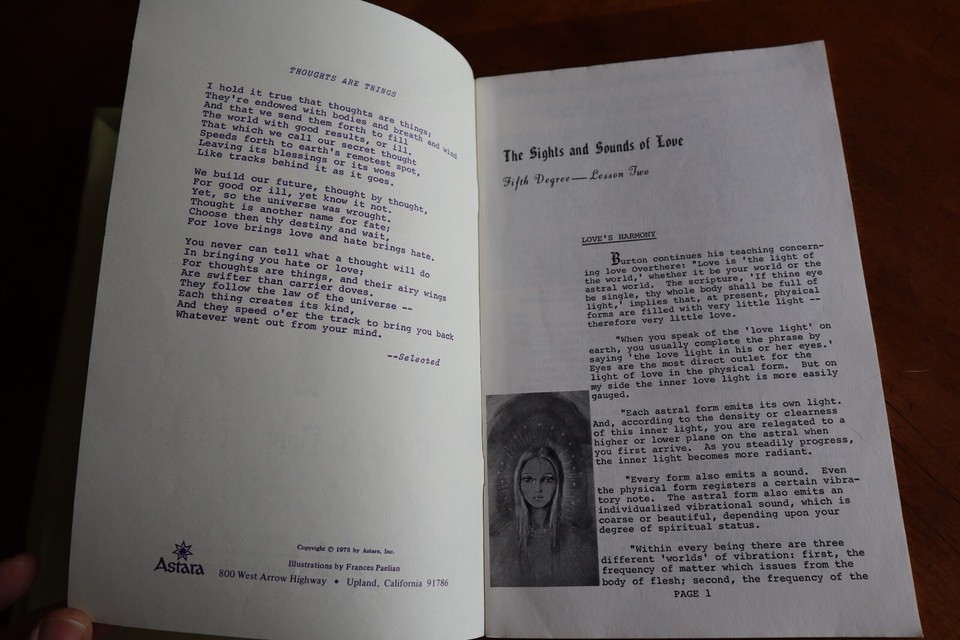 4x Astara's Book of Life 5th Degree Lessons 2 3 6 7 12 13 14 15 School 1973/74 Item image 8