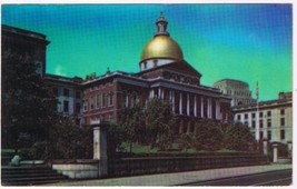 Massachusetts Postcard Boston State House Capitol Building - £2.36 GBP