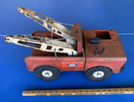 Mighty Tonka Orange Wrecker AAA Tow Truck 24HR Service Double Boom MISSI... - $118.80