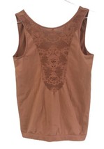Bke Womens Blush Embroidered Stretchy Dress Sleeveless Tank Blouse Size M/L - $13.80