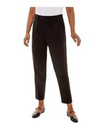 Mario Serrani Womens Dress Pants Black Ankle High-Rise Pleated Pockets Work - $76.67 CAD