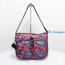 NWT Kipling HB7686 Sidney Crossbody Shoulder Bag Polyamide Festive Floral Multi - £43.92 GBP