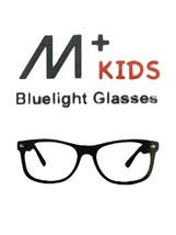 M+ Kids Bluelight Glasses W/Pouch Reduces Digital Eyestrain Jay Black - £10.25 GBP
