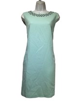 vineyard vines sleeveless seafoam green rhinestone sequin sheath dress Size 4 - £23.39 GBP