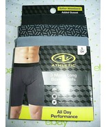Athletic Works Men&#39;s Boxer Briefs 9&quot; Size SMALL Moisture Wick Flex Fabri... - $23.86 CAD