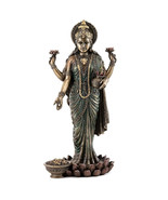 LAKSHMI STATUE 10&quot; Hindu Indian Wealth Goddess High Quality Bronze Resin... - $1,050.48 MXN