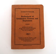 Vtg Constitution of the Brotherhood of Locomotive Firemen and Enginemen 1942 - £11.77 GBP