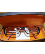 Jill Stuart JS180-1 Eyeglasses FRAME ONLY Brown Orange 52-17-135 Flex Hi... - $564.92 MXN
